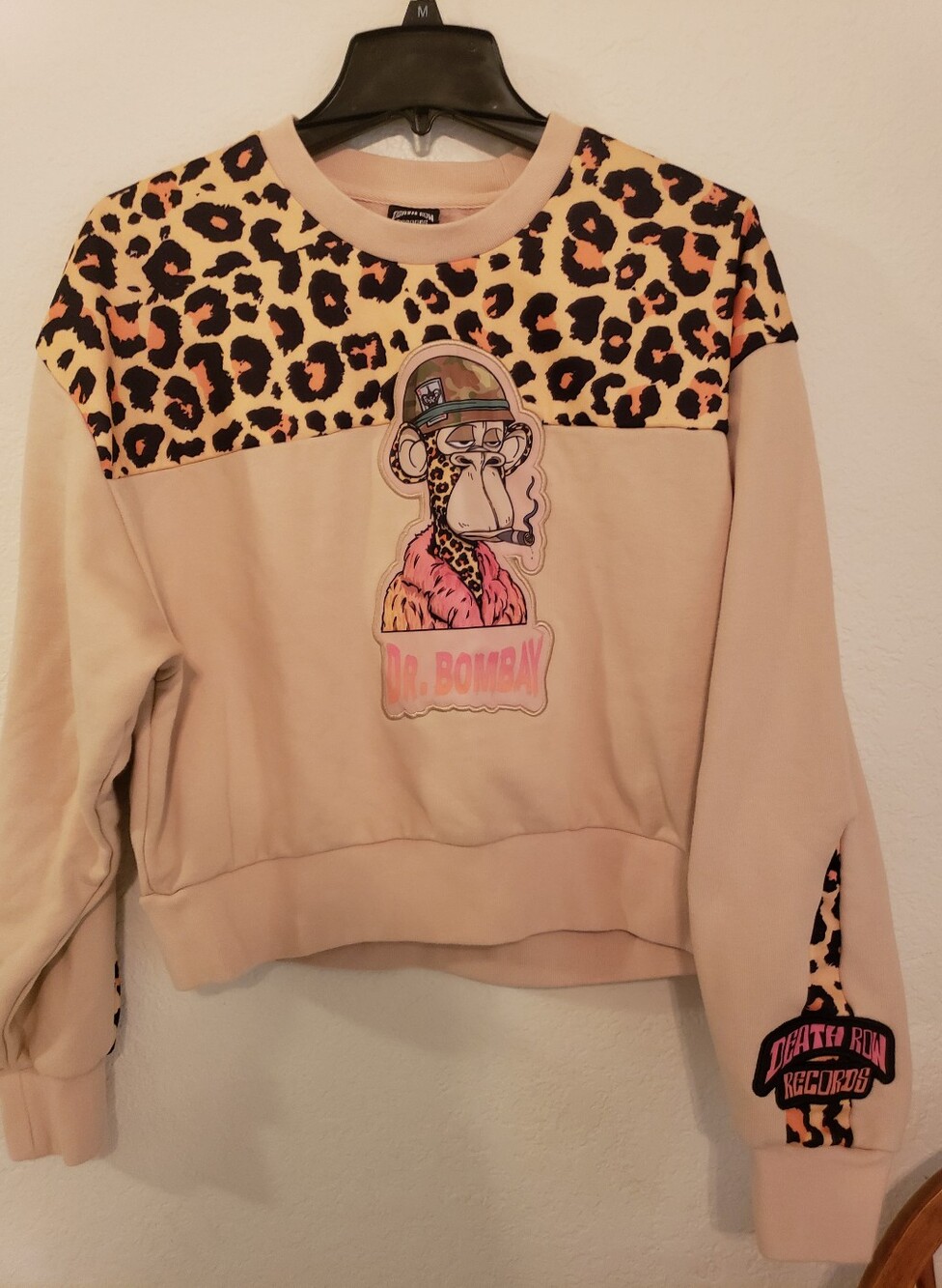 Dr Bombay Pullover Crewneck Sweatshirt Women Large Death Row Records